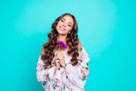 Close up portrait of  pretty ladyの写真素材