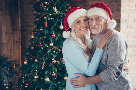 Profile side view portrait of nice charming lovely beautiful coupleの写真素材