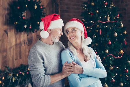 Two cheerful nice lovely sweet tender beautiful adorable coupleの写真素材