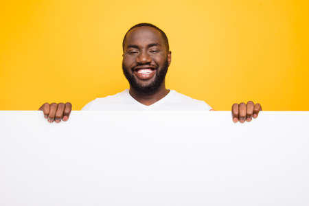 Portrait of handsome manly cheerful nice glad delight mulattoの写真素材