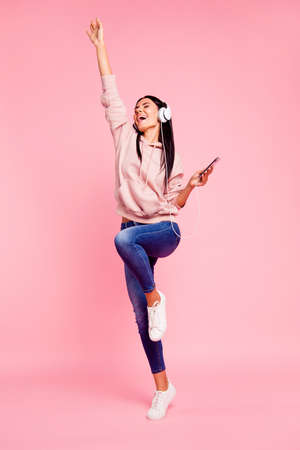 Full legs length body size vertical dream careless beautiful ladの写真素材