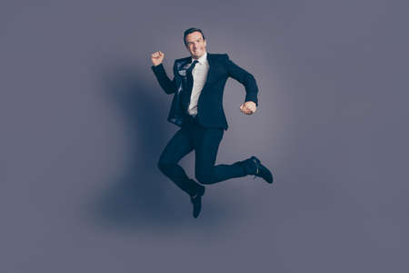 Full size length body studio photo portrait of funny funky humorの写真素材