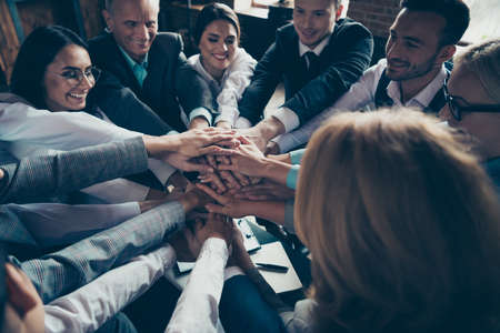 Collaboration cooperation power strength lifestyle executive colleagues