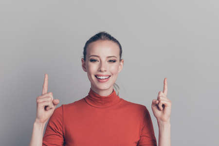 Close-up portrait of her she nice-looking charming cute pretty lovely attractive cheerful cheery...
