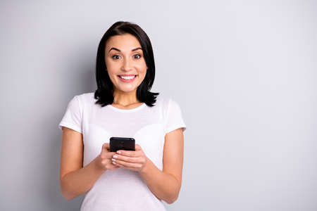 Portrait of her she nice-looking attractive lovely charming winsome shine cheerful cheery glad funny...