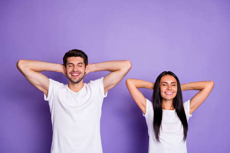 Portrait of his he her she nice attractive lovely charming winsome pretty cheerful cheery glad...