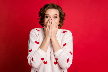 Wil you merry me. 14-february marriage proposal concept amazed funky crazy positive girl impressed...