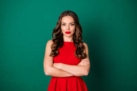 Portrait of her she nice-looking attractive charming lovely lovable winsome exquisite sophisticated...