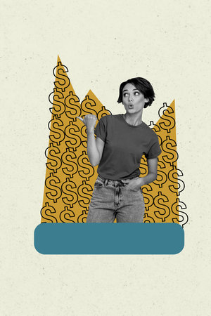 Composite trend artwork sketch image photo collage of monochrome aged man beard businessman vip crown rich success money dollar bitcoinの写真素材