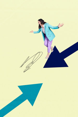 Template sketch trend artwork photo collage of success ambition leadership challenge competition...