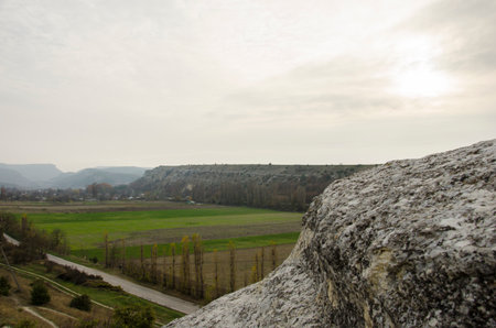 Field and rocks