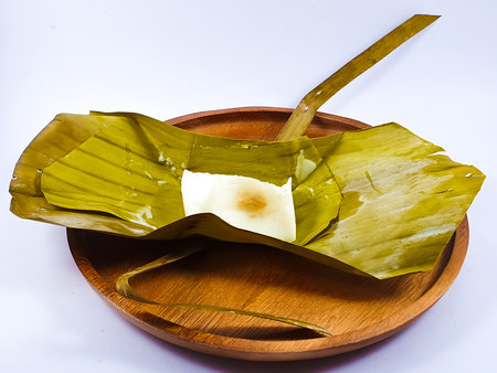 Steamed Flour with Coconut Fillingの写真素材