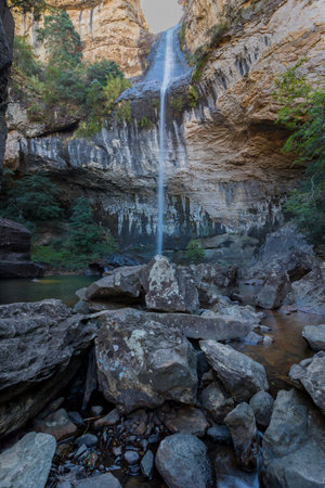 Gudu Falls Drakensbergの写真素材