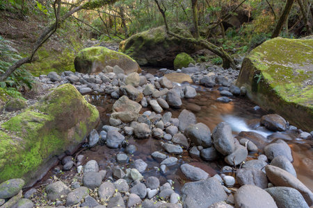 Rainbow Gorge, Cathedral Peak Nature Reserve, Drakensberg, Kwazulu Natal, South Africaの写真素材
