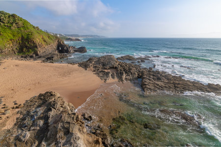 Beautiful view of Thompsons Bay, Kwazulu Natal, South Africaの写真素材