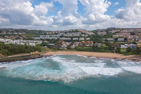 Thompsons Bay, Shakas Rock, Kwazulu Natal, South Africaの写真素材