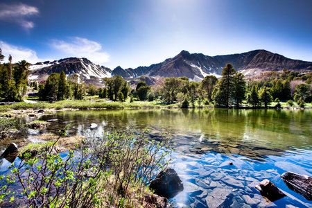 High Mountain Lakeの写真素材