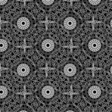 round white seamless napkin pattern designのイラスト素材