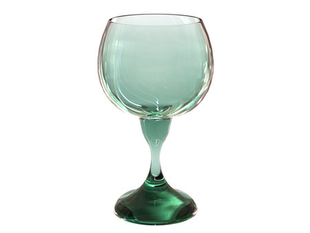 isolated glass render in green tonesの写真素材