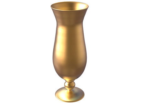 isolated metal glass 3d render on white backgroundの写真素材