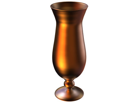 isolated metal glass 3d render on white backgroundの写真素材