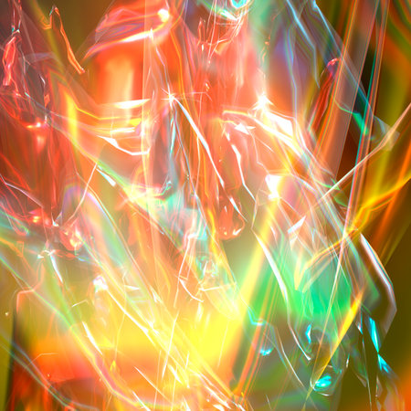 3d iilustration of visual effect with lightの写真素材