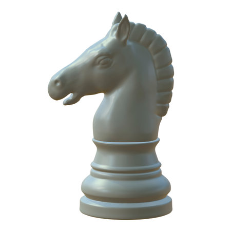 3d illustration of isolated chess game figurineの写真素材