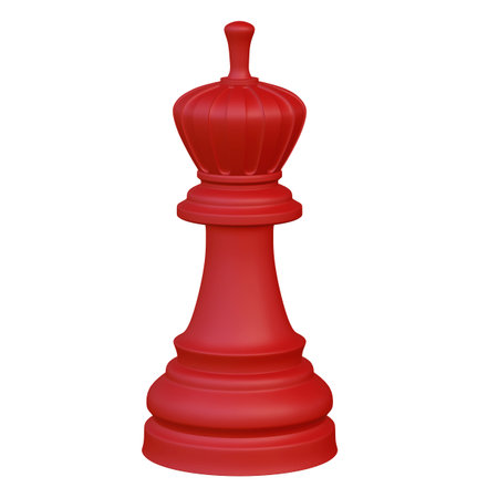 3d illustration of isolated chess game figurineの写真素材