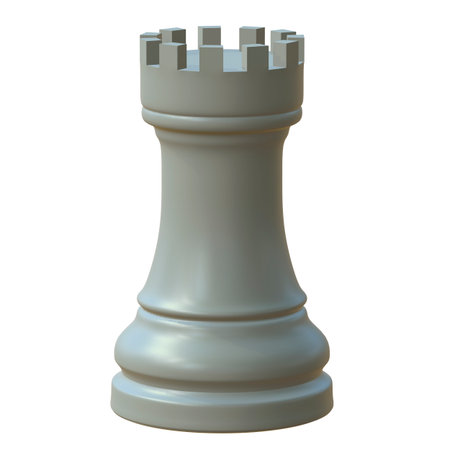 3d illustration of isolated chess game figurineの写真素材