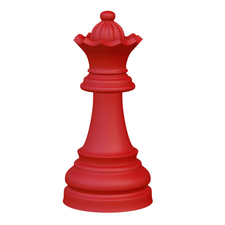 3d illustration of isolated chess game figurineの写真素材