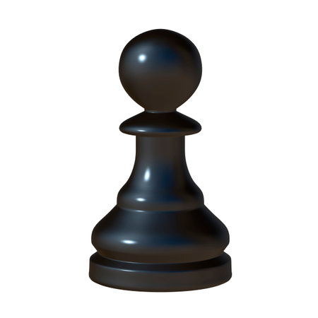 3d illustration of isolated chess game figurineの写真素材