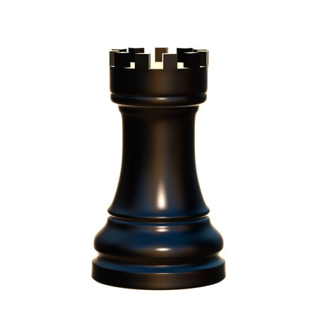 3d illustration of isolated chess game figurineの写真素材