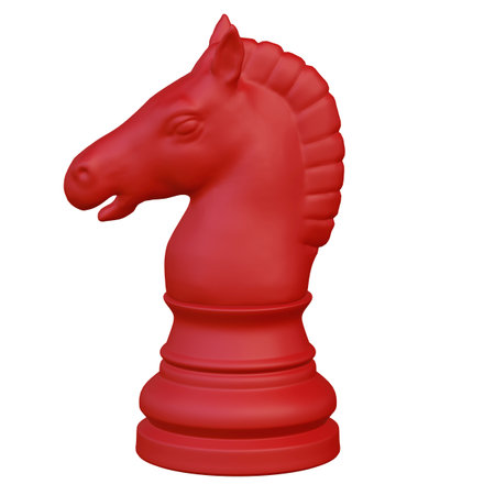 3d illustration of isolated chess game figurineの写真素材