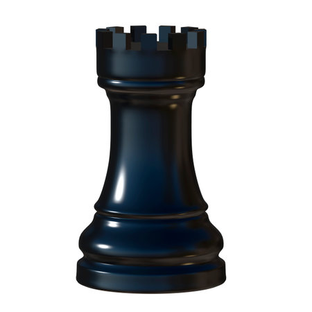 3d illustration of isolated chess game figurineの写真素材