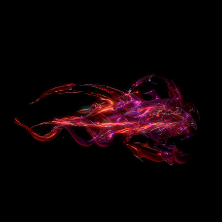 3d iilustration of visual effect with lightの写真素材
