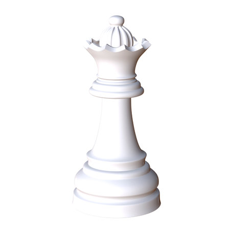 3d illustration of isolated chess game figurineの写真素材