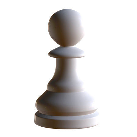 3d illustration of isolated chess game figurineの写真素材