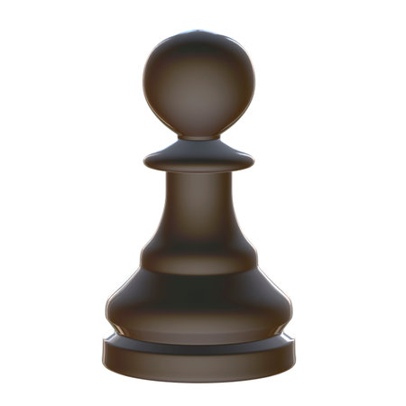 3d illustration of isolated chess game figurineの写真素材