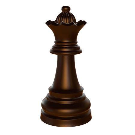 3d illustration of isolated chess game figurineの写真素材