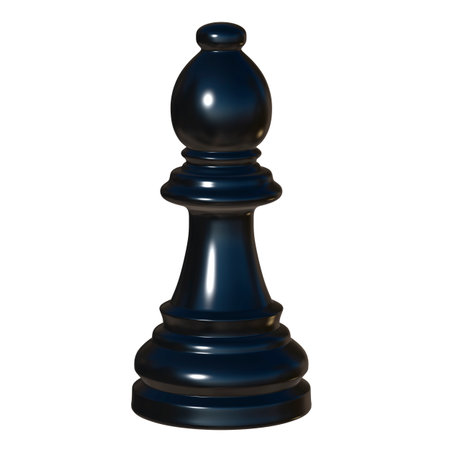 3d illustration of isolated chess game figurineの写真素材
