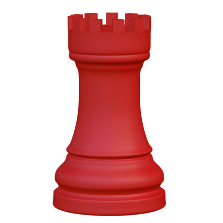 3d illustration of isolated chess game figurineの写真素材