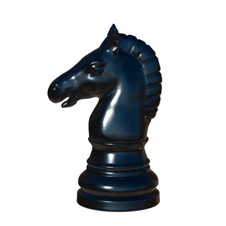 3d illustration of isolated chess game figurineの写真素材