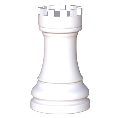 3d illustration of isolated chess game figurineの写真素材