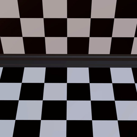 3d illustration of chess  situation with boardの写真素材