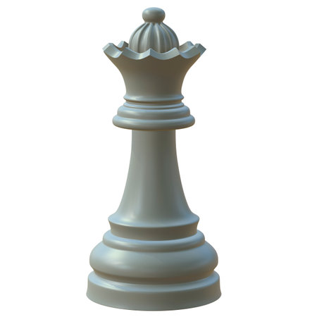 3d illustration of isolated chess game figurineの写真素材