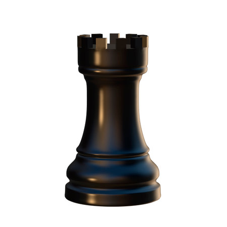 3d illustration of isolated chess game figurineの写真素材
