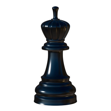 3d illustration of isolated chess game figurineの写真素材