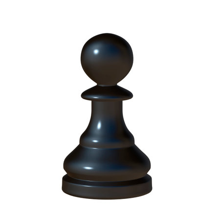 3d illustration of isolated chess game figurineの写真素材