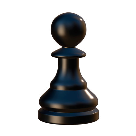 3d illustration of isolated chess game figurineの写真素材