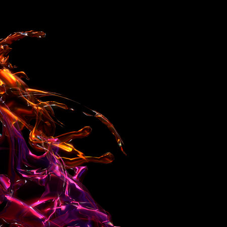 3d iilustration of visual effect with lightの写真素材